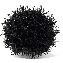 Black Tinsel Pom