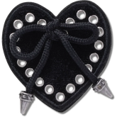 Black Heart with Bow