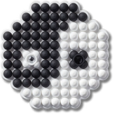 Beaded Ying and Yang