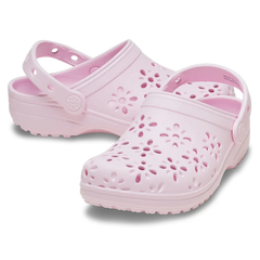 Kids' Classic Floral Cut-Out Clog