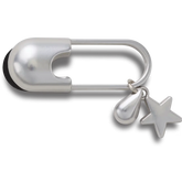 Silver Meta Safety Pin