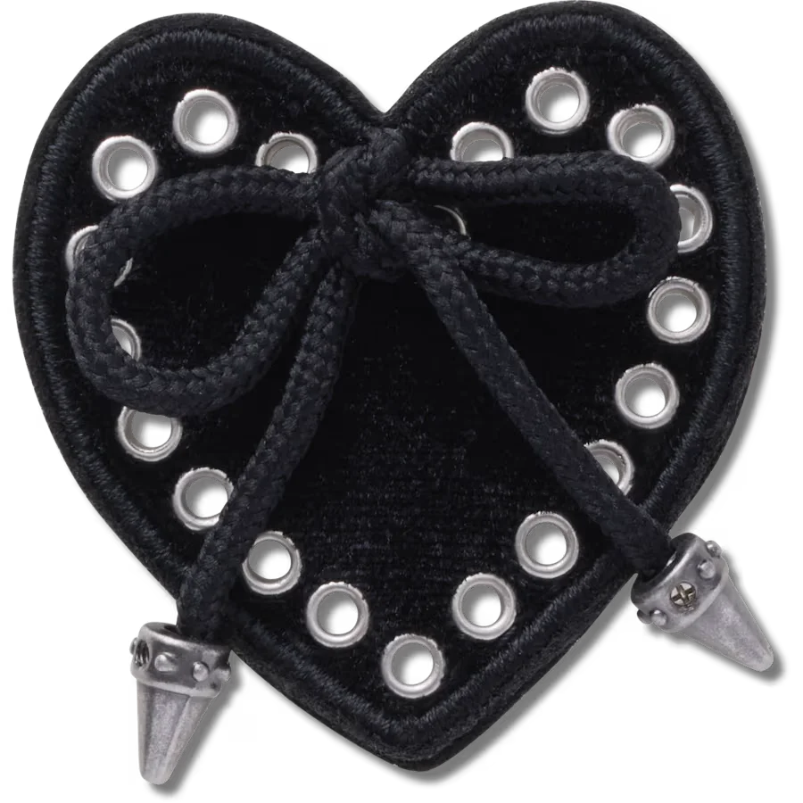 Black Heart with Bow