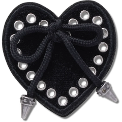 Black Heart with Bow