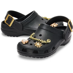 Classic Metallic Buckle Clog