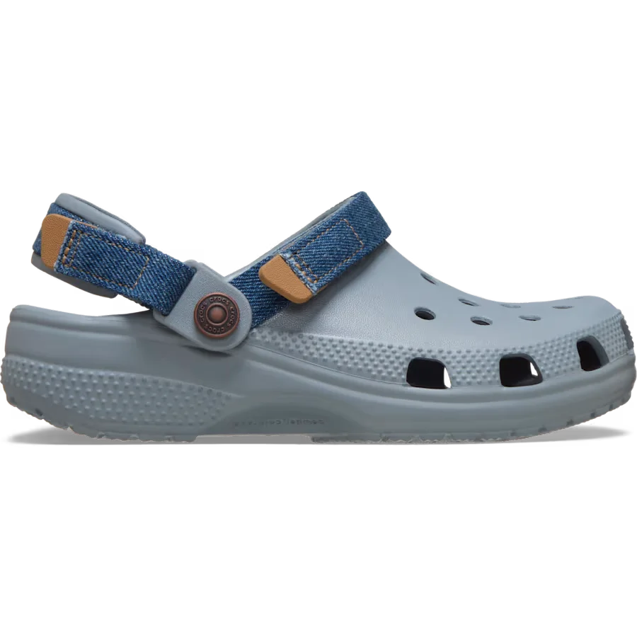 Kids' Classic Denim Adjustable Backstrap Clog