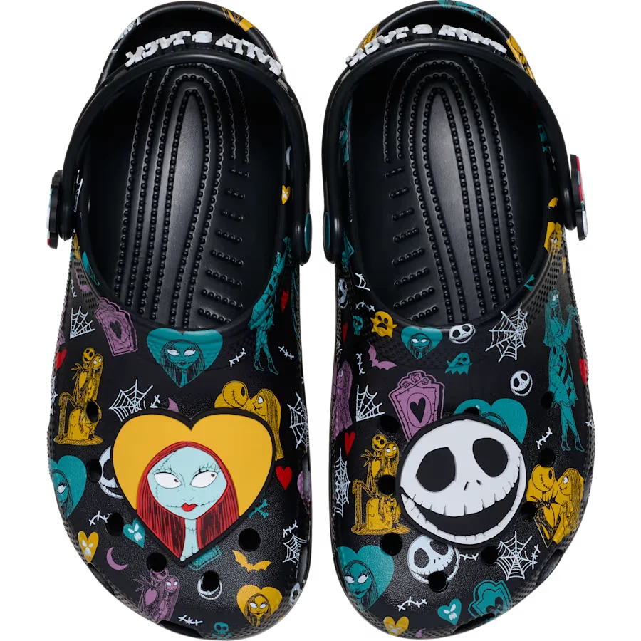 Disney Tim Burton's The Nightmare Before Christmas Jack and Sally Classic Clog