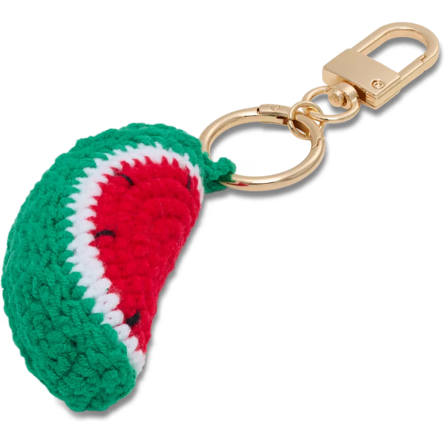 Crochet Watermelon Bag Charm
