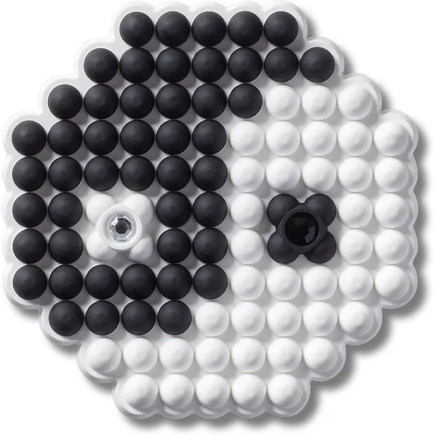 Beaded Ying and Yang