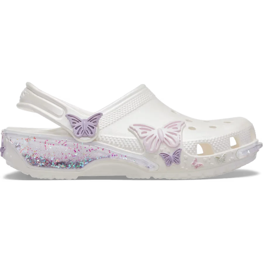 Toddler Classic Butterfly Sparkle Shaker Clog