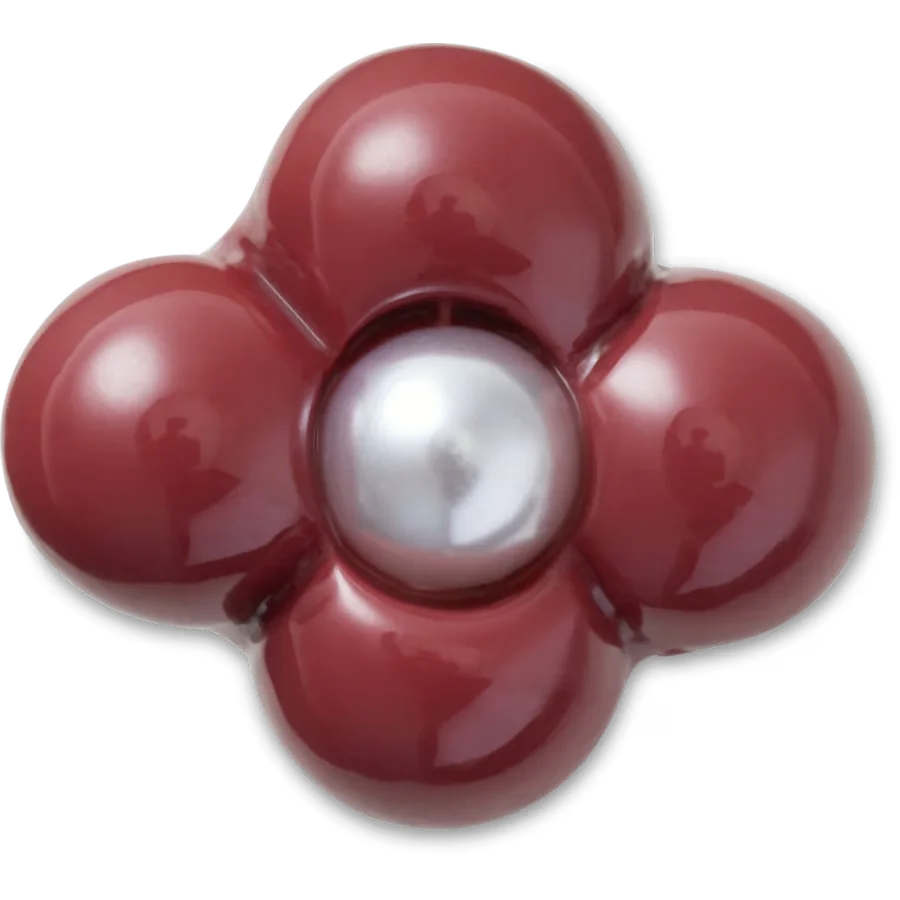 Expressive Floral Maroon