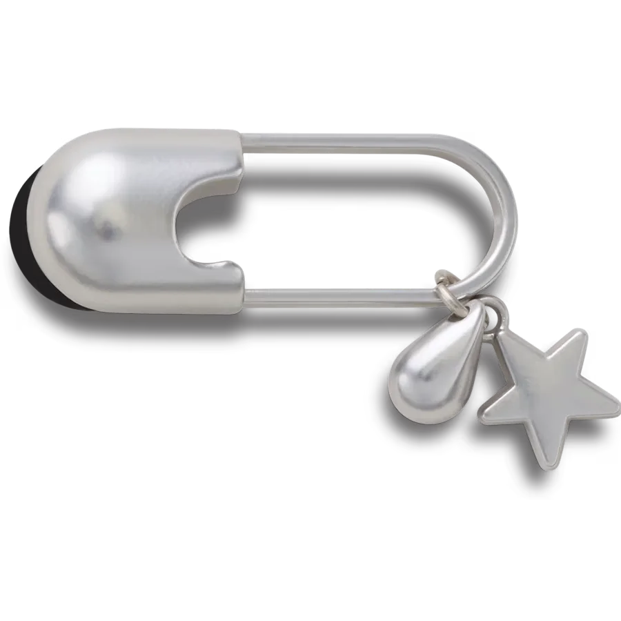 Silver Meta Safety Pin