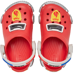 Toddler Classic IAM Fire Truck Lights Backstrap Clog