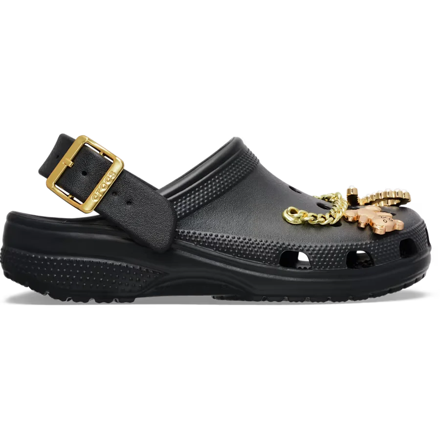 Classic Metallic Buckle Clog