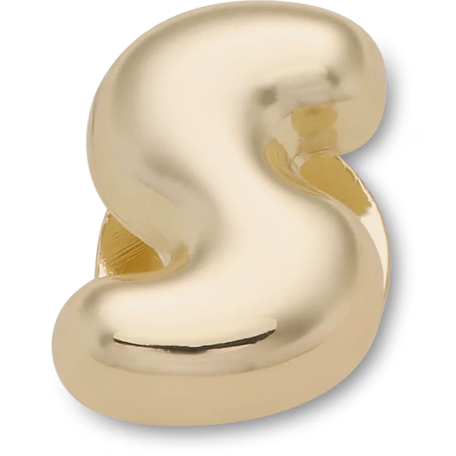 Gold Bubble Letter S